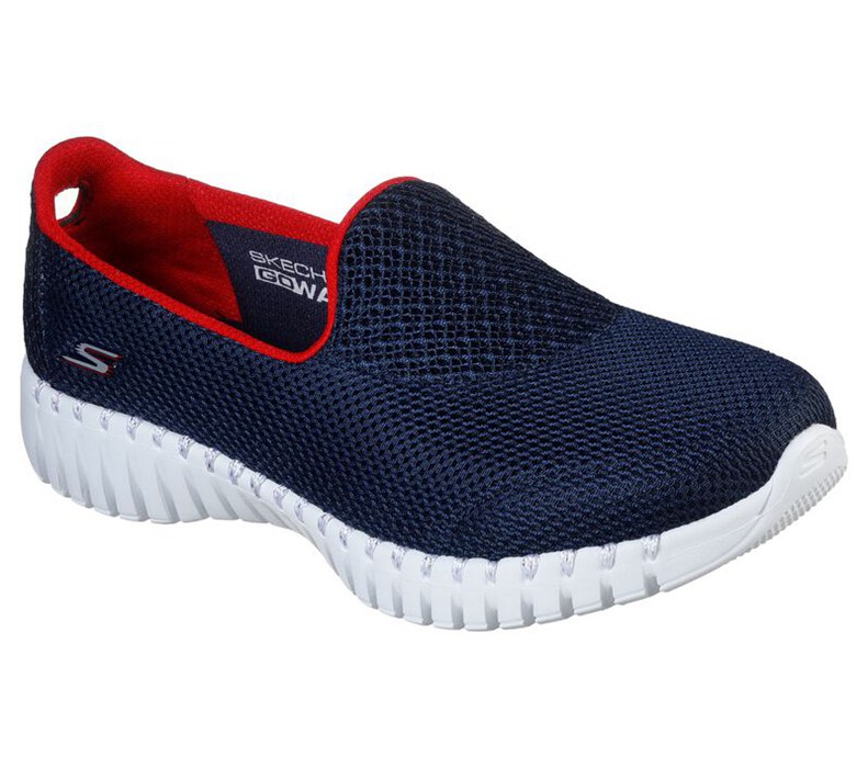 Skechers Dam Marinblå/Röda Slip On - Gowalk Smart - Crafty - Sverige (KQFCG-5346)